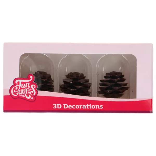 Decoraciones de Chocolate Piñas 3D