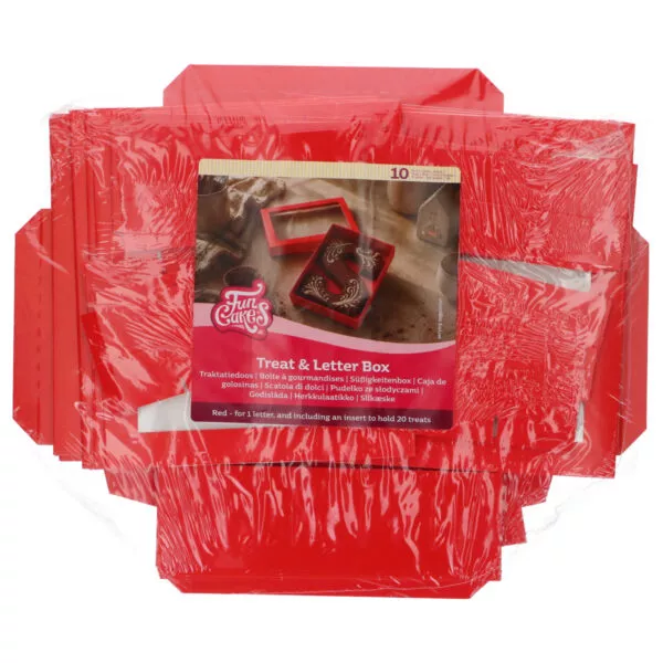 Chocoladeletterdoos Rood
